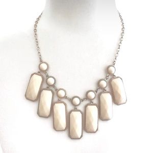 Cream Statement Neclace